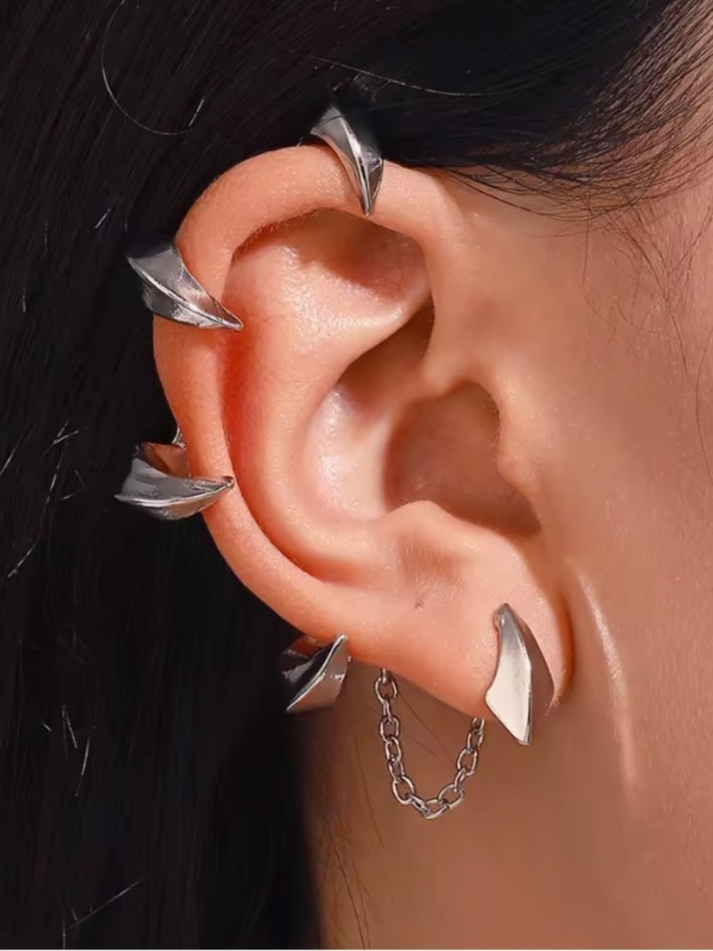 NEW silver plated ear cuff